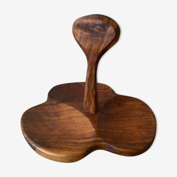 Olive tree's wooden dish