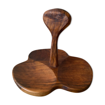 Olive tree's wooden dish
