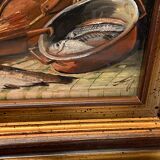 Oil painting on panel Signed Still Life