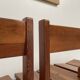 Dining table and 4 chairs, mountain furniture from the 1960s.