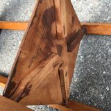 Saddle or wooden accent table Art Deco