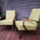 Pair of vintage Czech armchairs, Scandinavian style, 50s