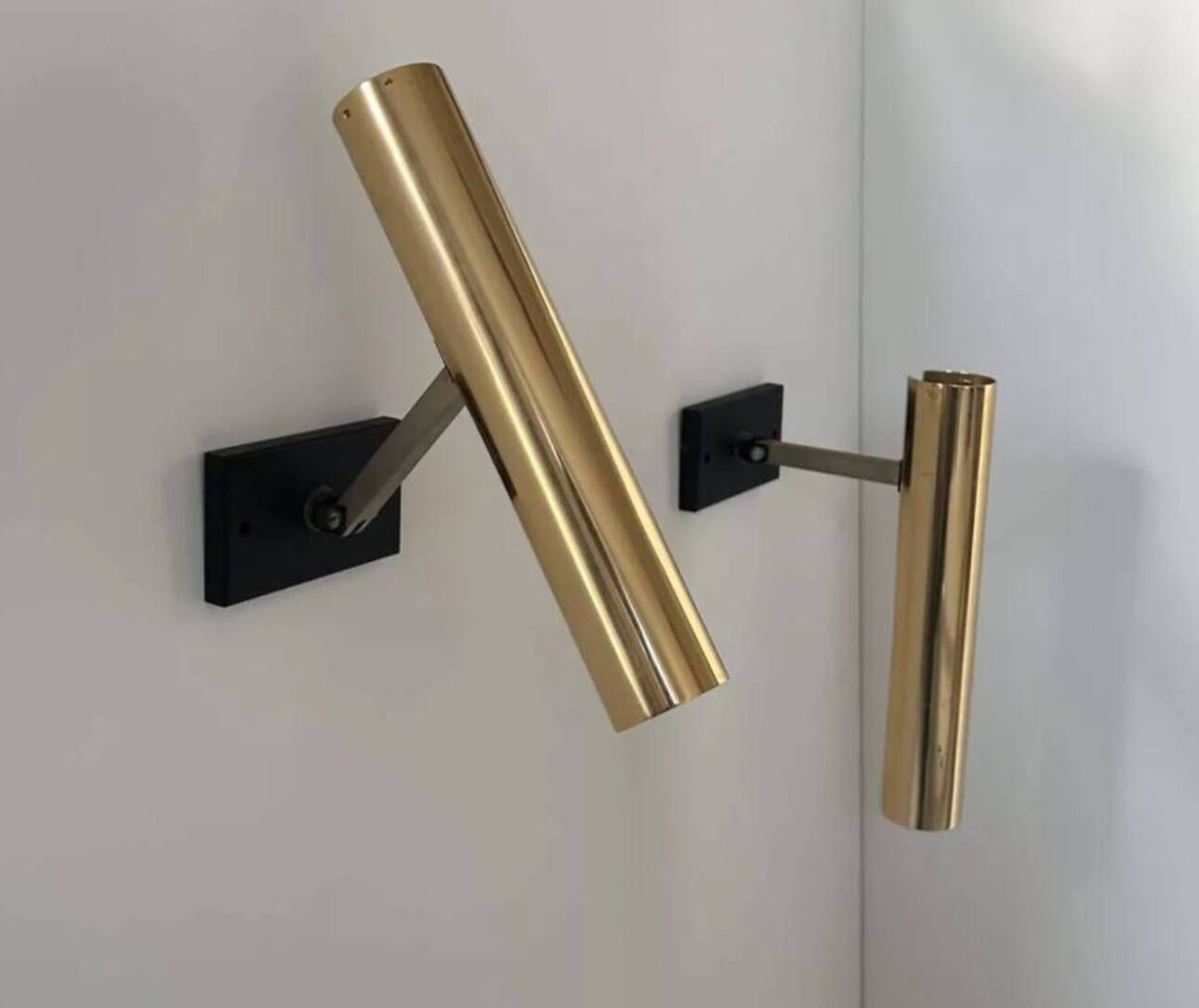 Pair of modernist wall lights