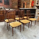 Lot of 6 chairs 60s