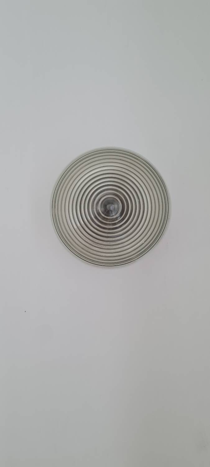 Art deco holophane wall light