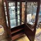 Neoclassical display cabinet by Maurice Hirsch – mahogany, brass and glass