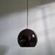 Suspension in speckled black opaline, Peill & Putzler, 1970s