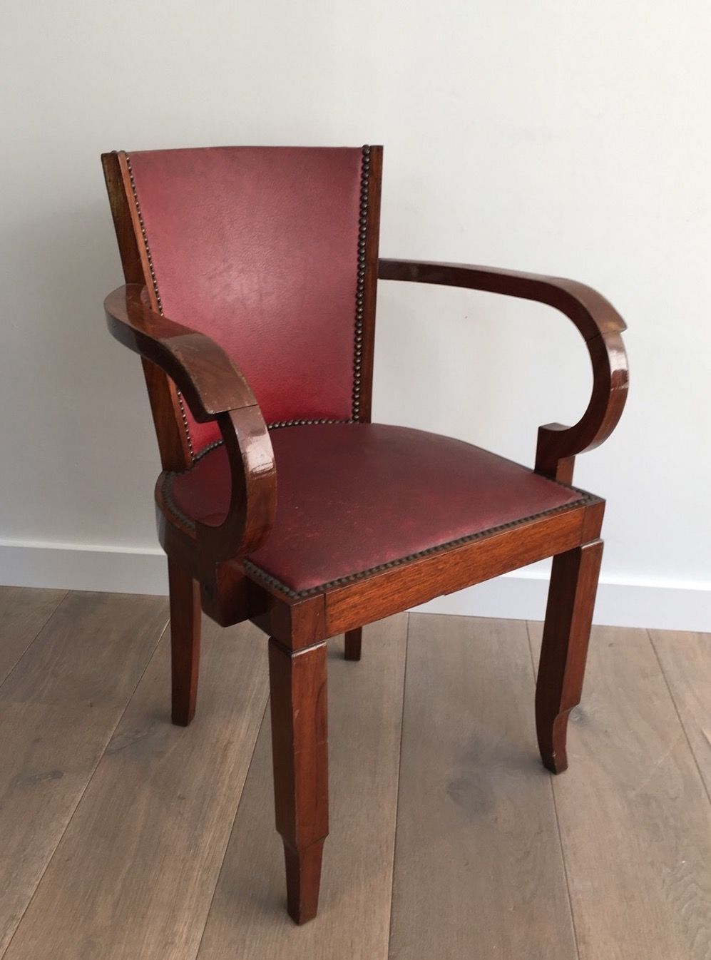 Rare set of 8 Art Deco armchairs.