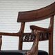 1920-30s, set of 2 armchairs, design after Georges Jacob, carved teak wood.