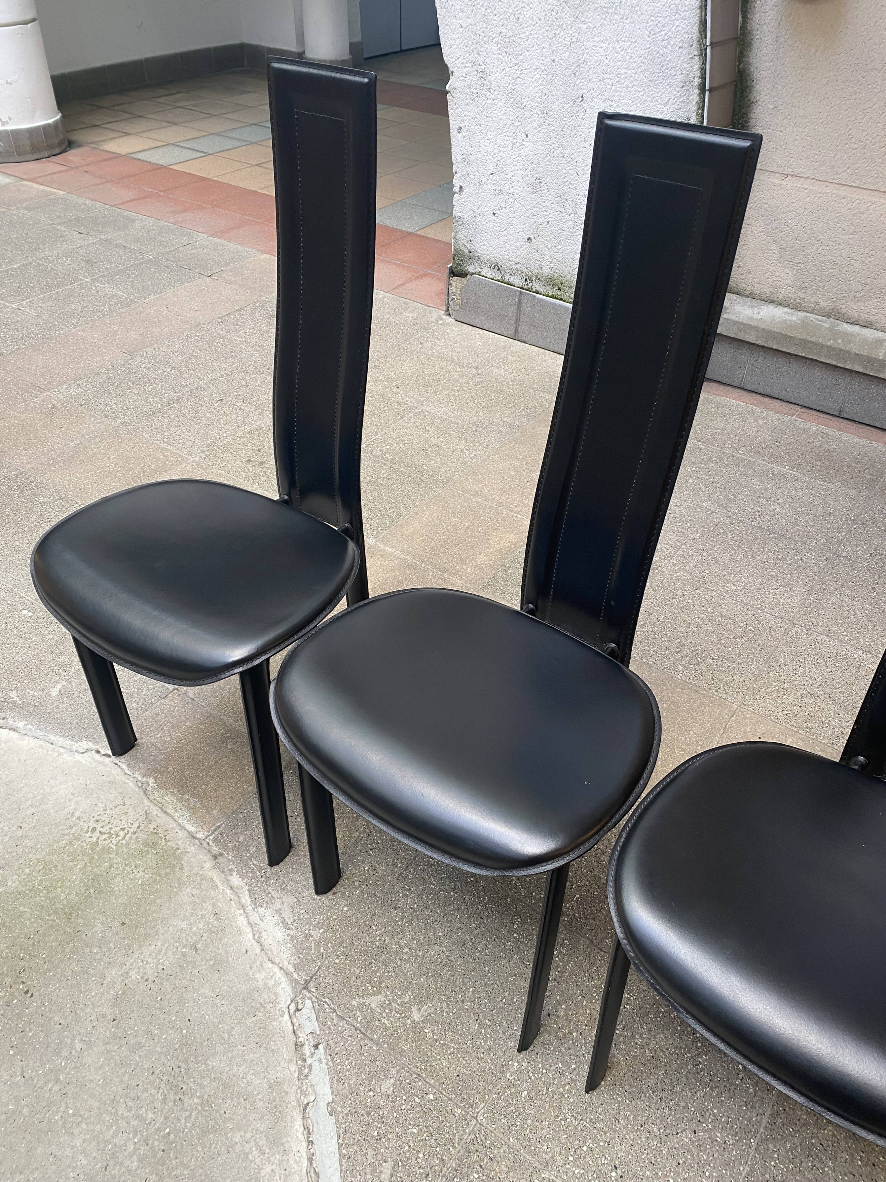 4 chairs Cattelan Italia - 80s