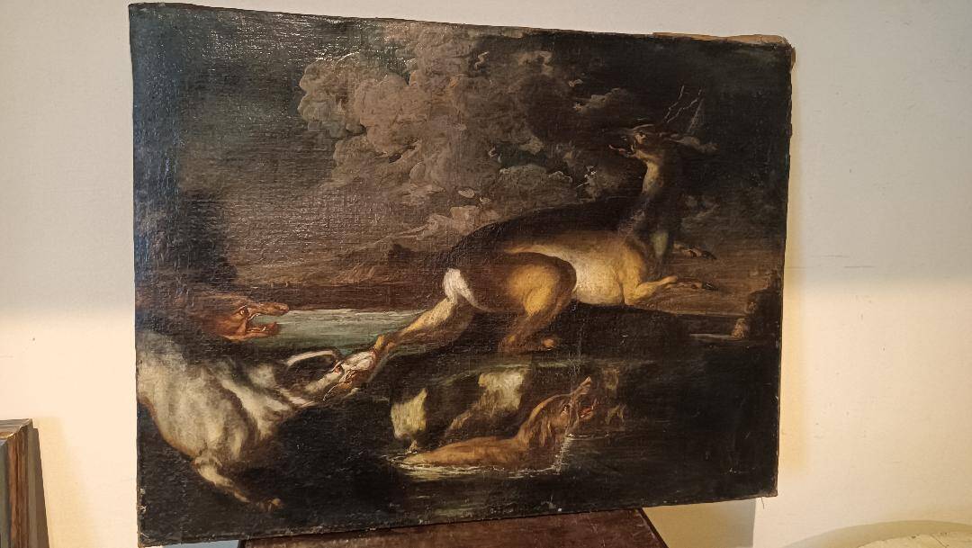 Antique Painting from the 17th Century Flemish School