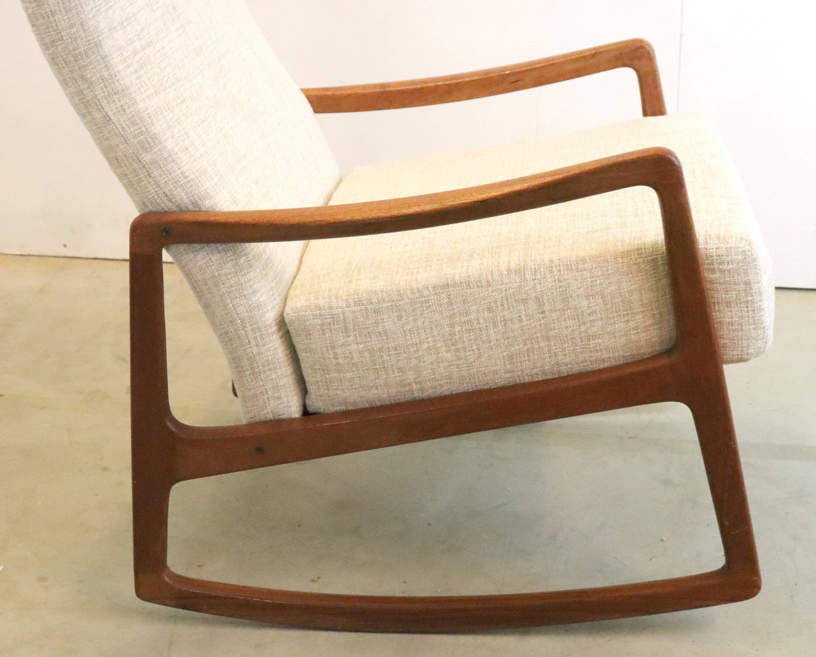 Ole Wanscher pour France & Son rocking chair 'Ulfborg' vintage
