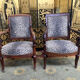 2 armchairs restoration with stock