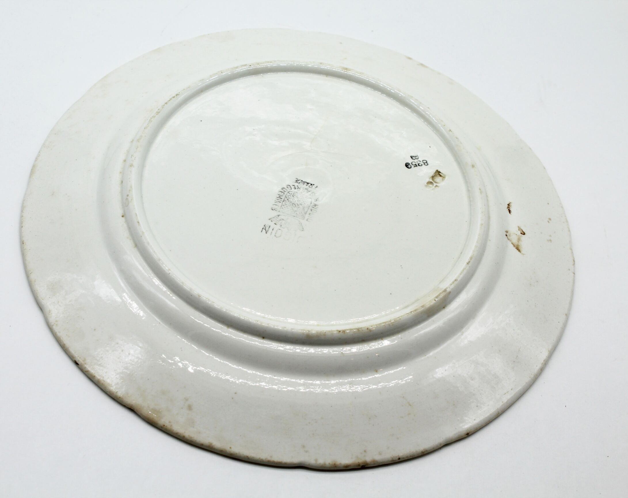 Lot of 2 plates digoin vintage fruit