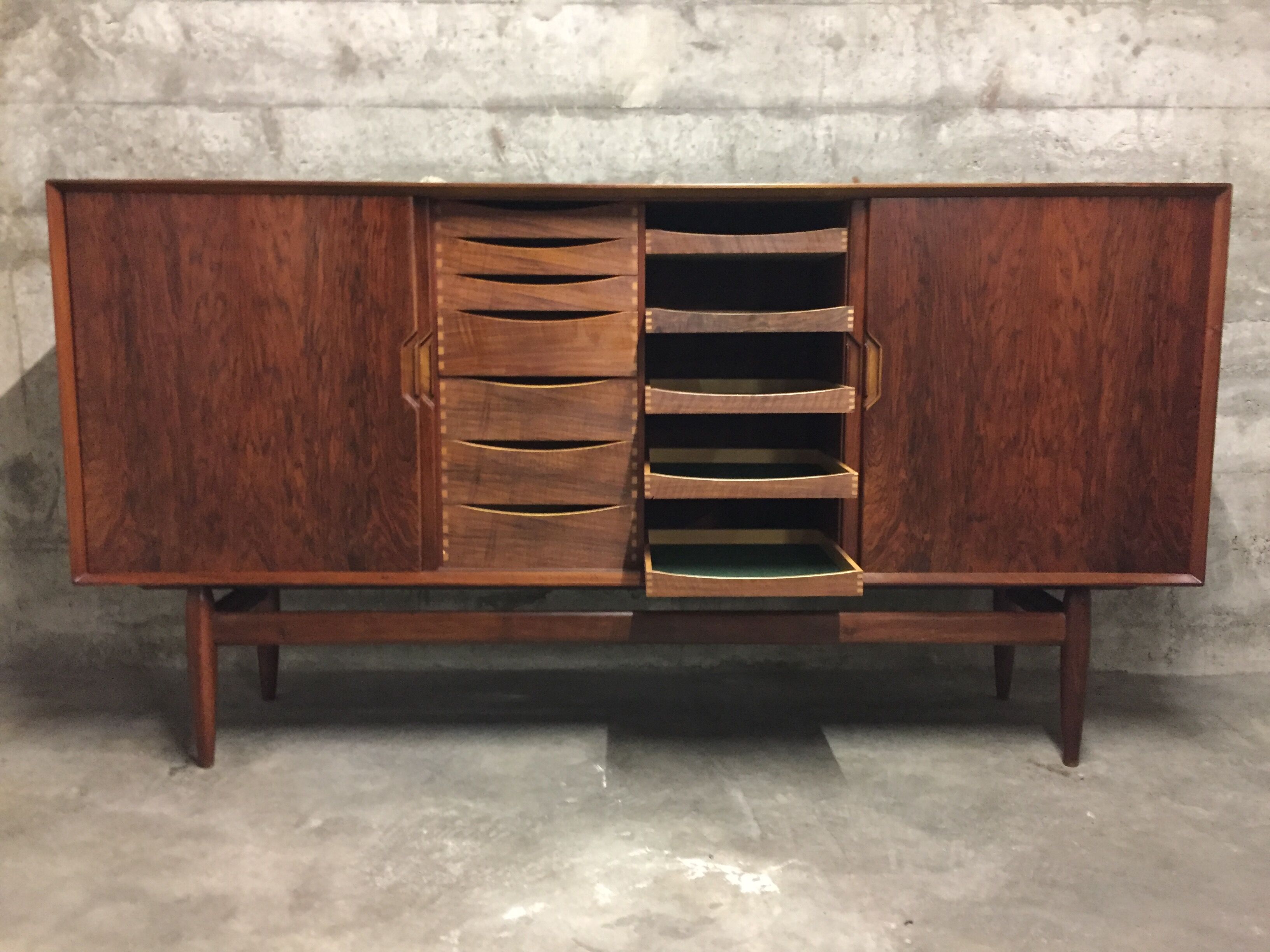 Danish rosewood highboard, 1960