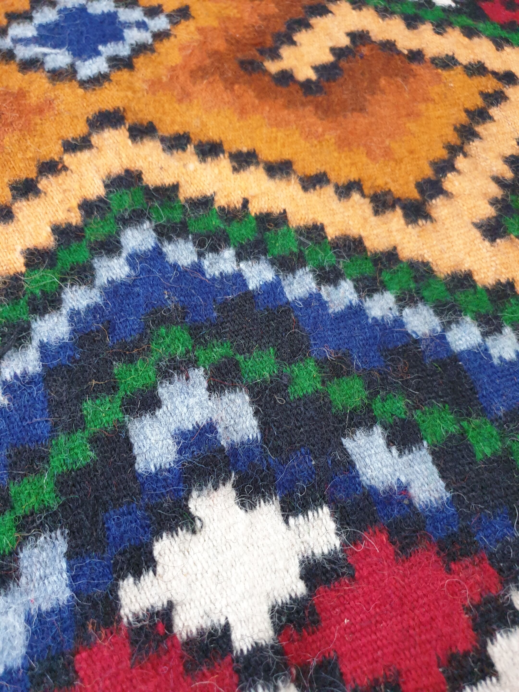 Romanian rug handwoven in wool