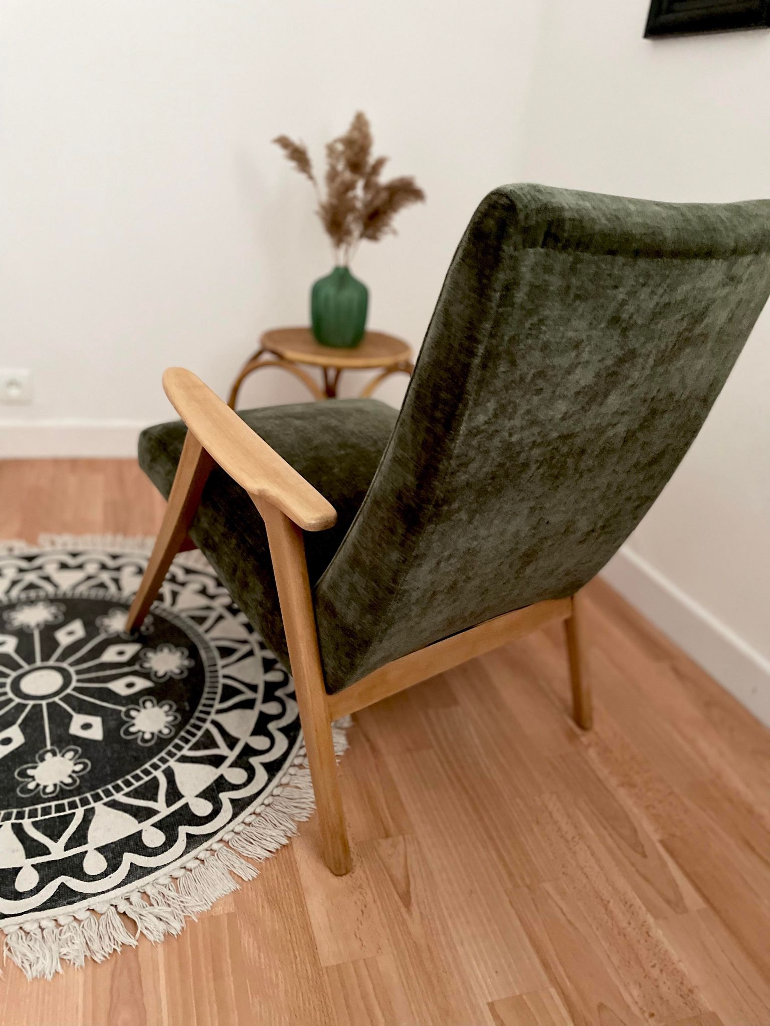 Fauteuil, esprit scandinave années 50/60, restauré
