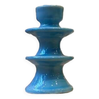 Baby blue sky blue candle holder