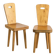 Pair of high-backed chairs by Christian Durupt, Méribel 1960