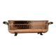 Old copper planter, brass feet - Circa 1900