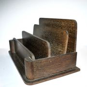 Office kit art deco inkwell and wooden letter holder macassar way 1930-1940