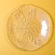 Set of 3 Vintage Kosta Boda Glass Plates / Scandinavian Leaf Design / 1975