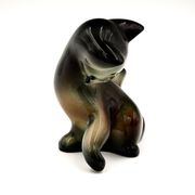 Figurine de chat Jichokera Bechyně vintage, années 1960