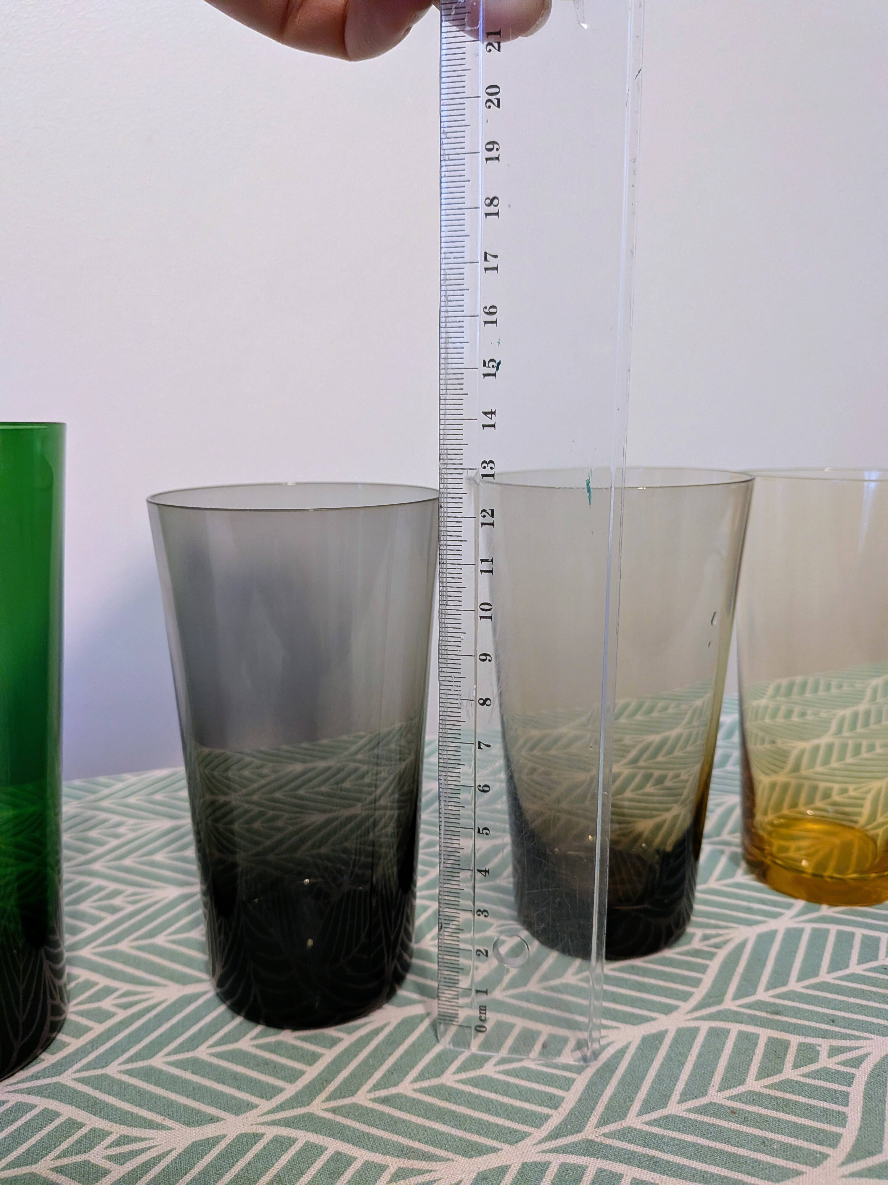 Glasses in smoked glass