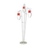 Floor chandelier 3 lights, 70s marble base