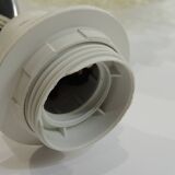 1970s vintage cut glass suspension – retro design ball lamp – L