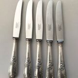 10 Series of 10 silver metal knives François Frionnet