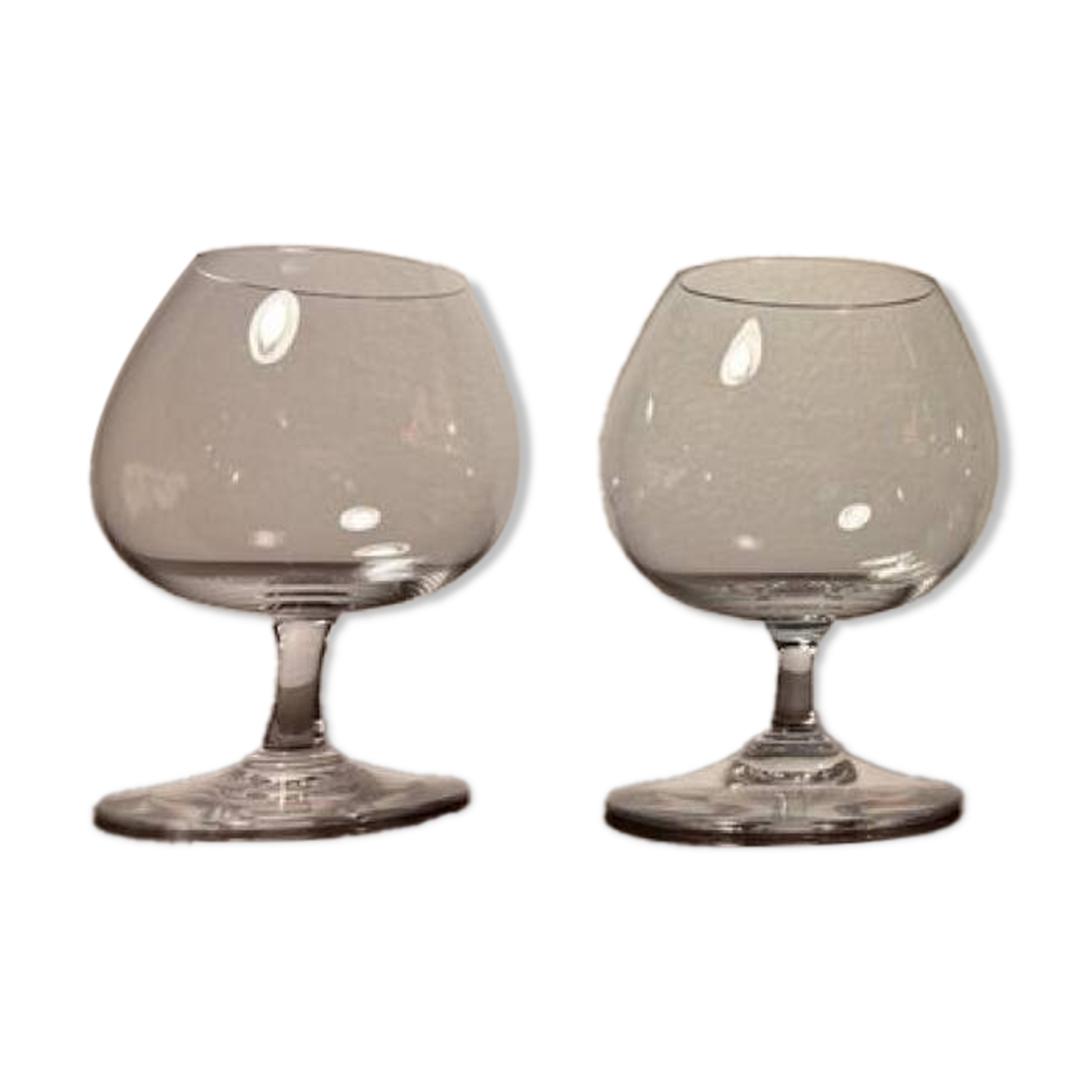 2 verres Baccarat dégustation cognac