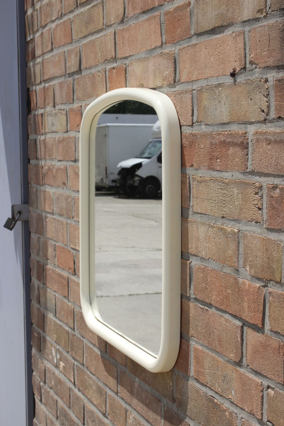 Space Age plastic mirror, Germany 1970s 59x56cm