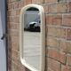 Space Age plastic mirror, Germany 1970s 59x56cm