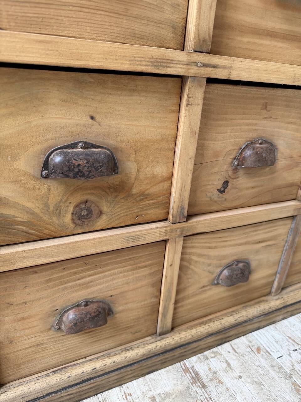 Meuble de métier pin XL années 50