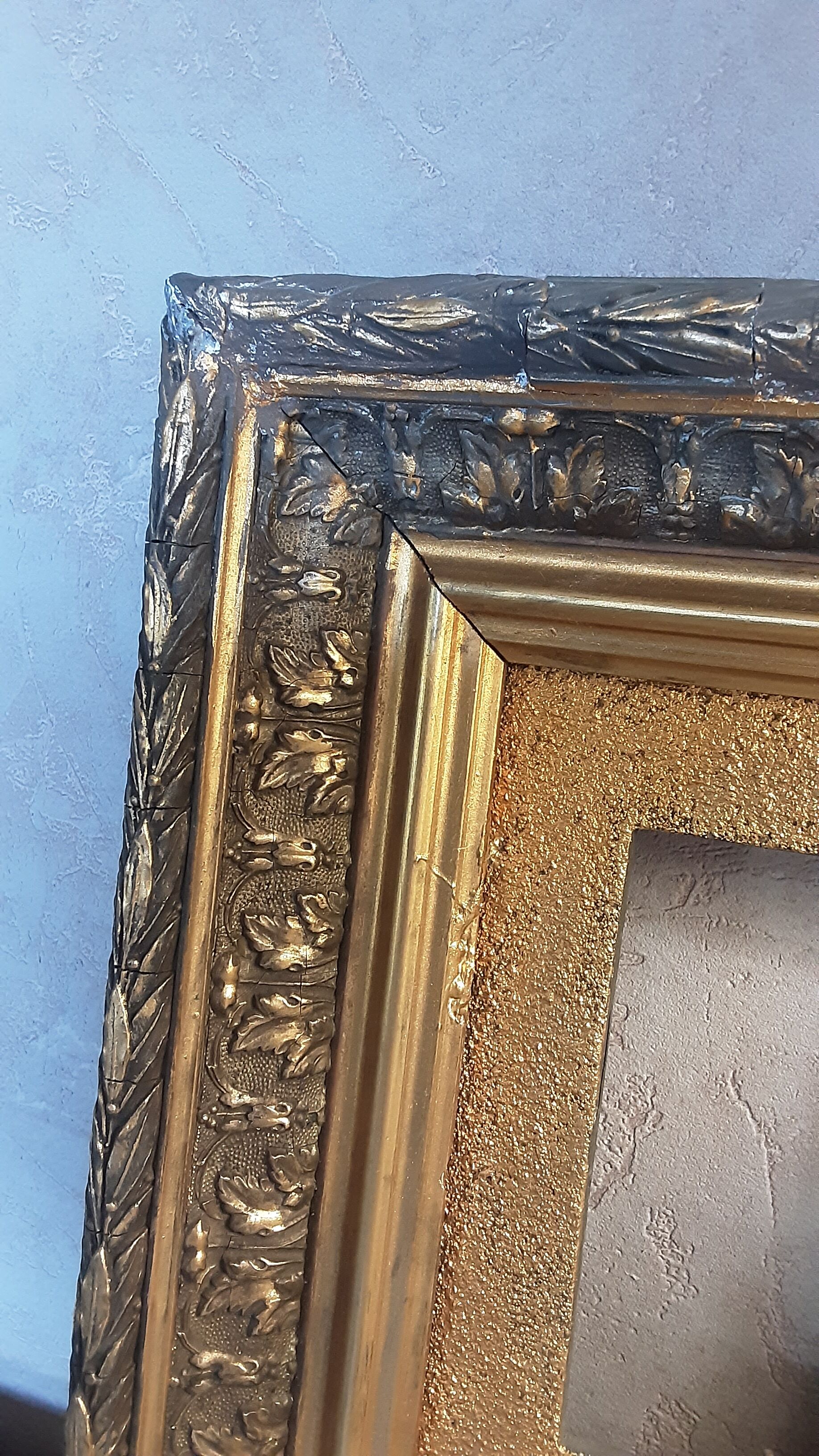 Wood frame and old plaster
