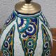 Pied de lampe, vase Art déco en céramique Charles Catteau, Boch La Louvière