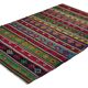 Kilim Oushak vintage multicoloured striped 250 x 163 cm