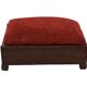 Pouf Art Déco design des années 30, tabouret minimaliste modèle bas.