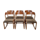 6 chairs Baumann vintage sled