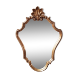 Mirror wall shell gilded wood - 73x50cm