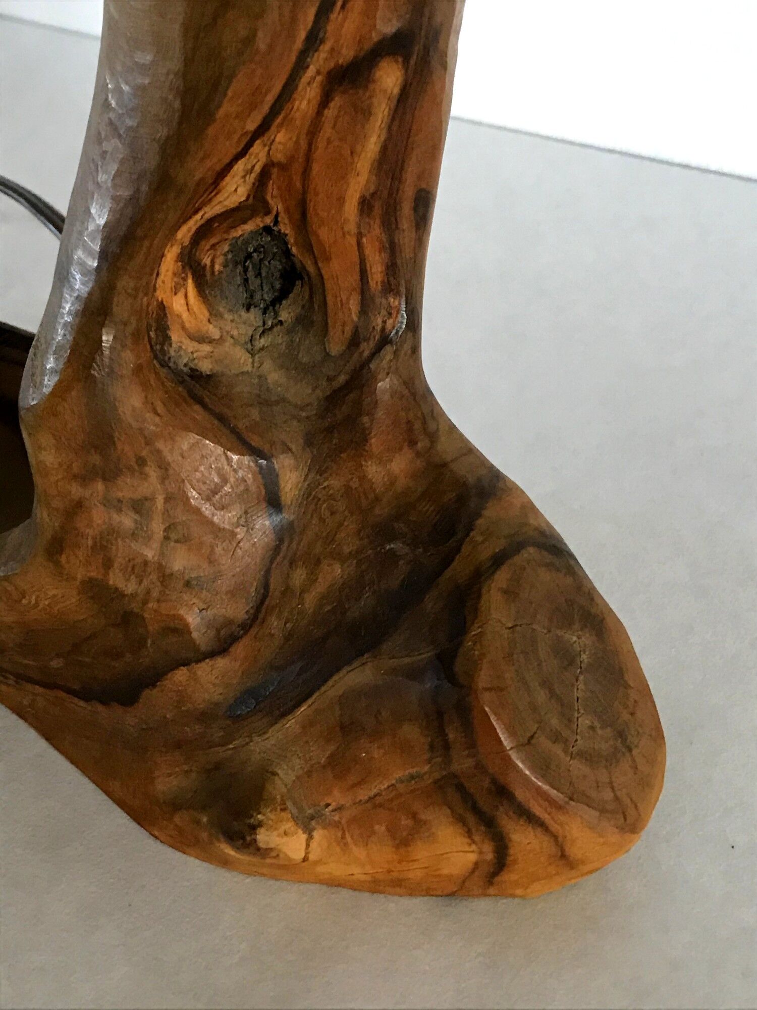 Vintage lamp in wood 70s