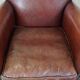 Sheep leather armchair correctly finished with decorative nails