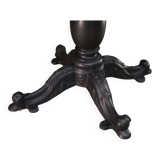 Cast iron pedestal table 1900 Round beech top