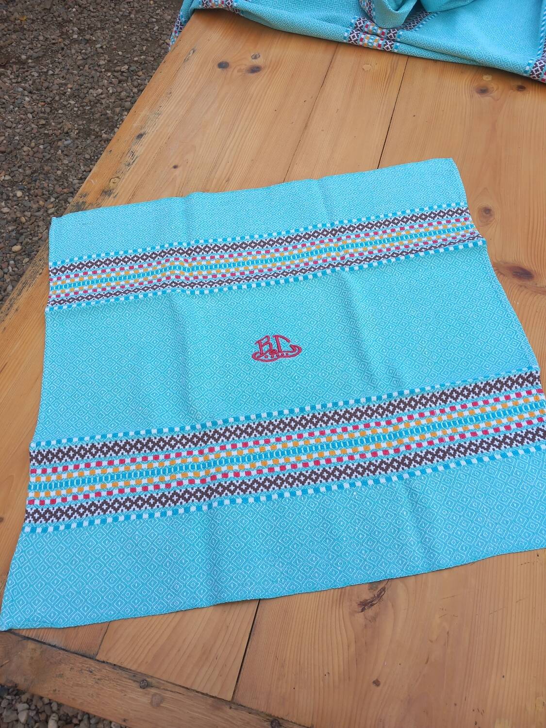 Old tablecloth 2.80 m + 12 napkins