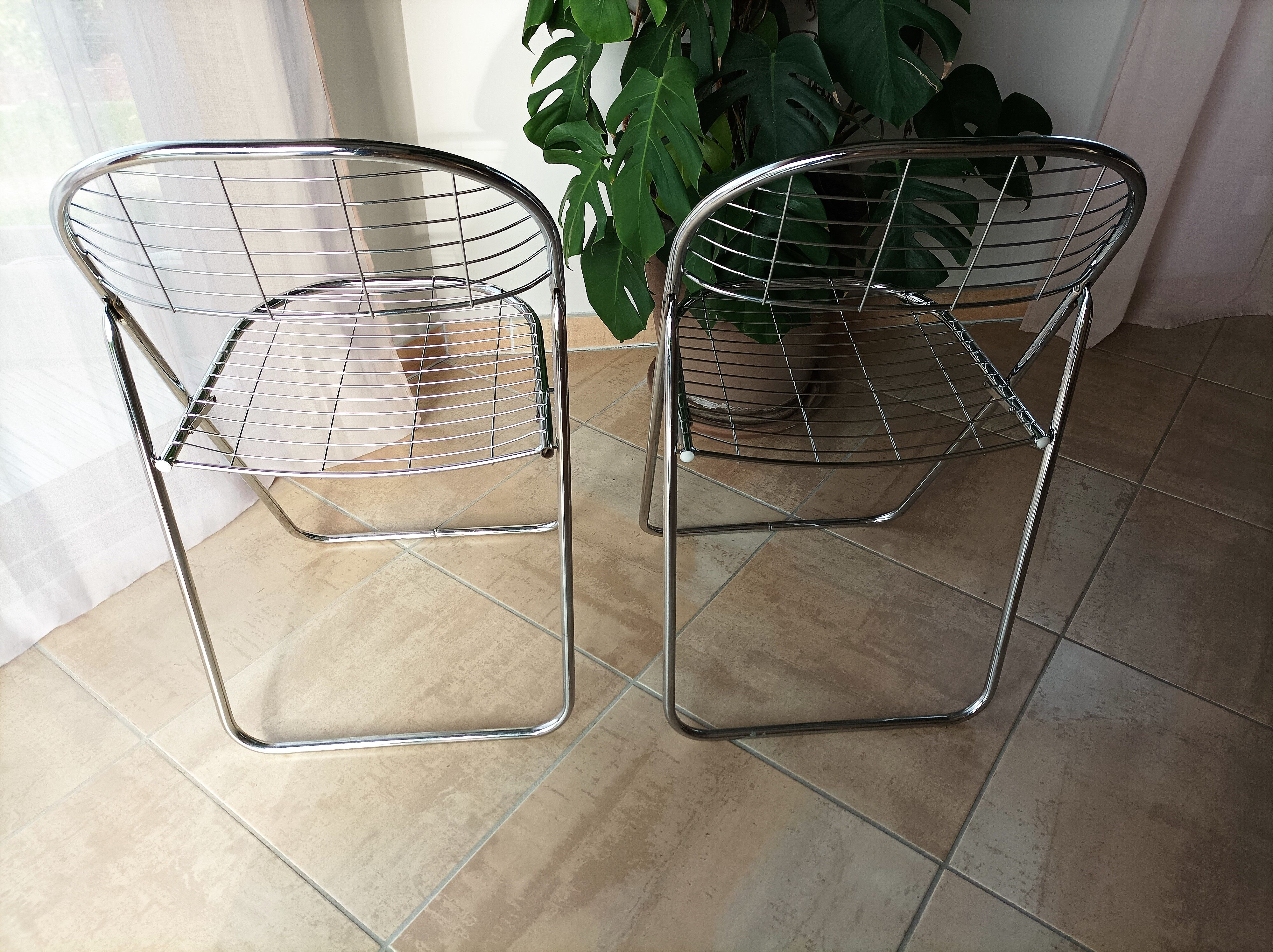 Paire de chaises pliantes Ikea vintage Niels Gammelgaard
