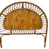 60's Rattan Headboard Italy