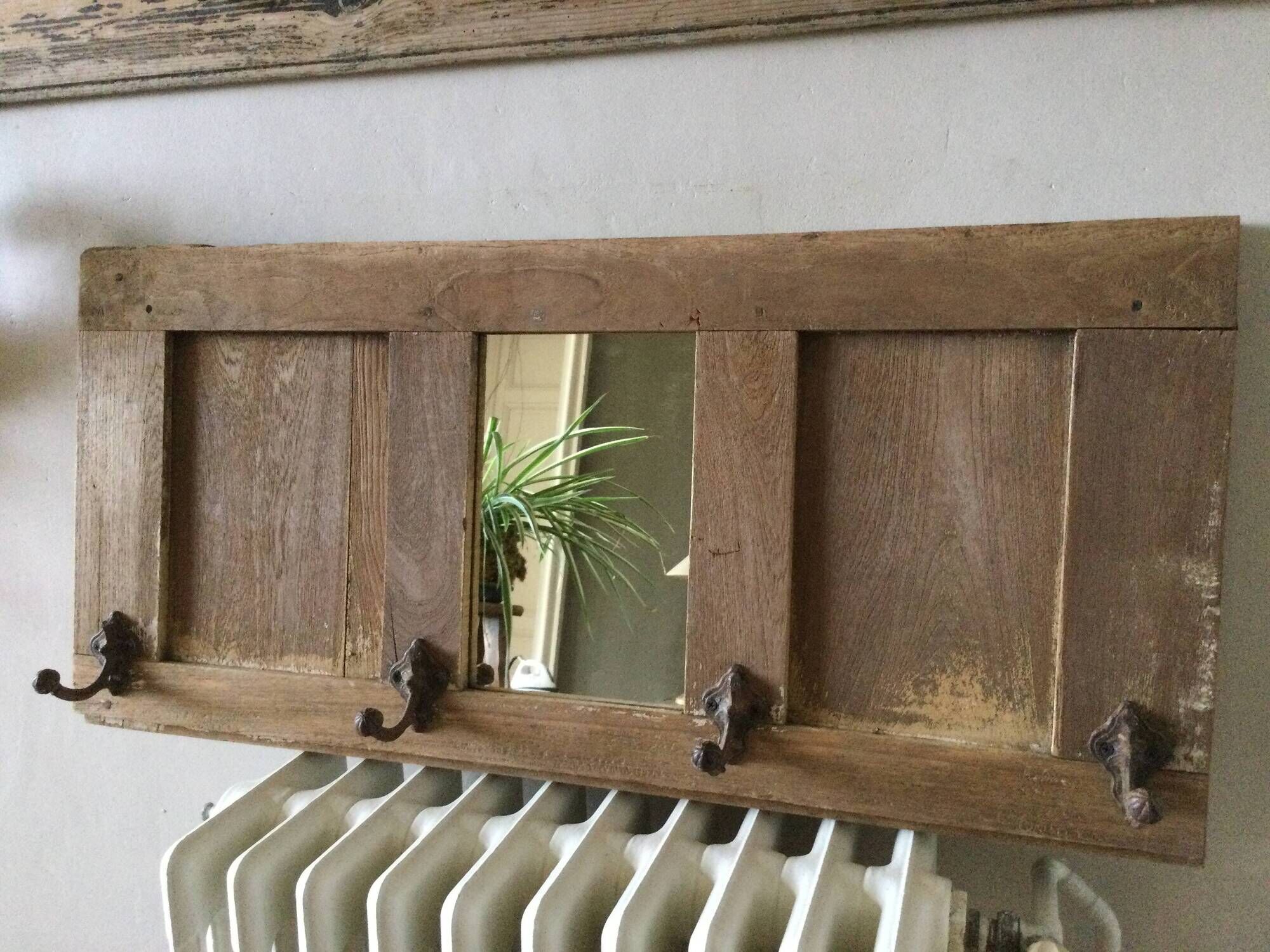 Oak entrance coat rack