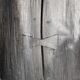 Wabi-Sabi black ebonised wood stool with butterfly joints