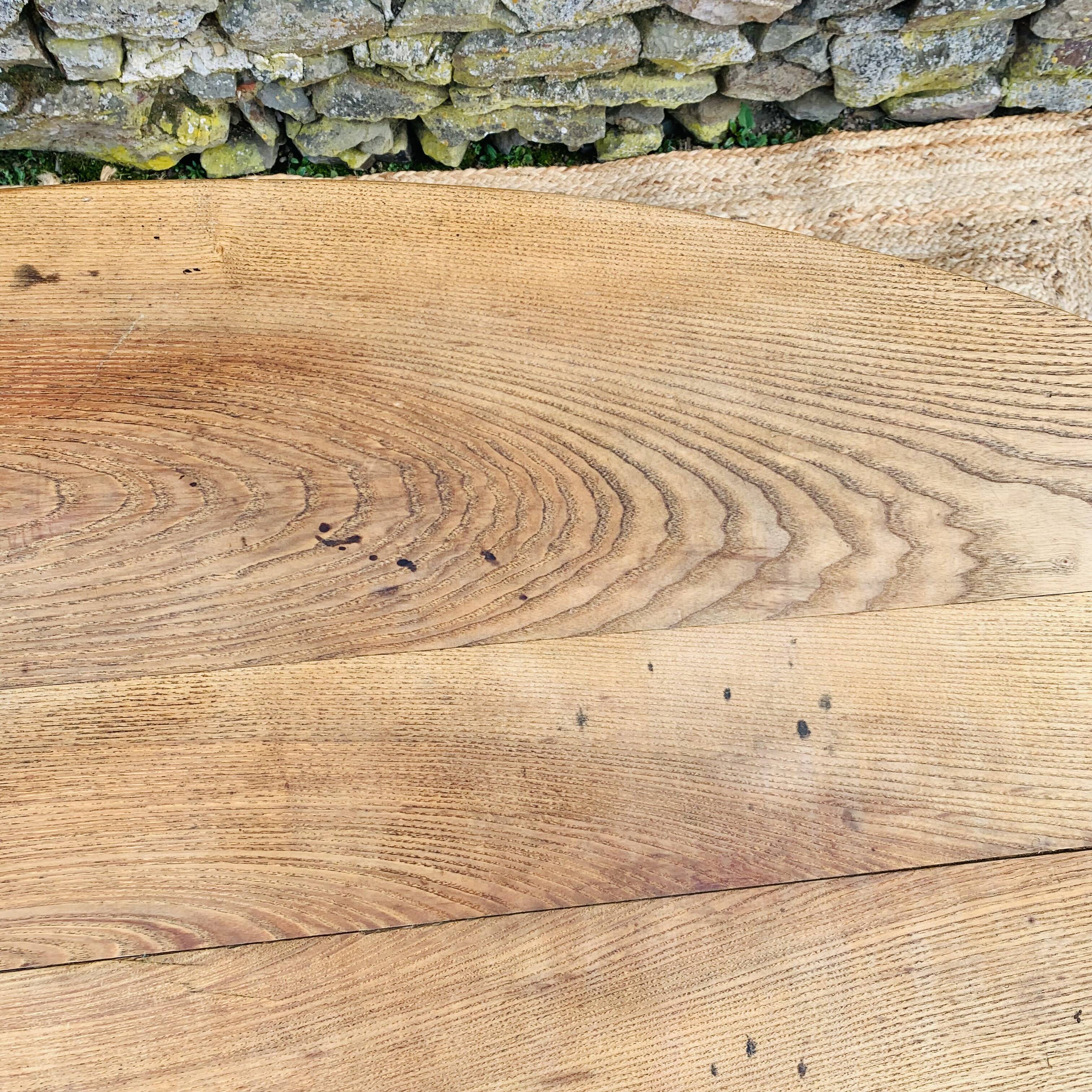 Oval farmhouse table 141.5 cm